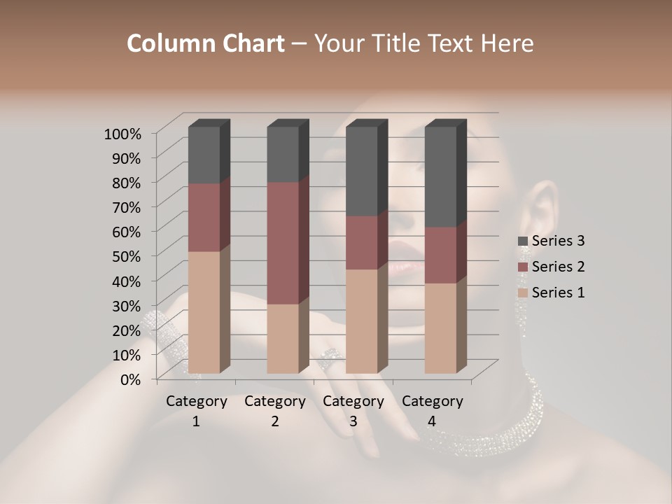 Studio Femininity Portrait PowerPoint Template