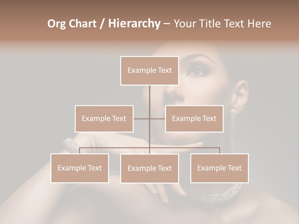 Studio Femininity Portrait PowerPoint Template