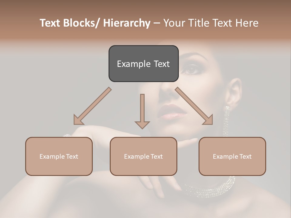 Studio Femininity Portrait PowerPoint Template