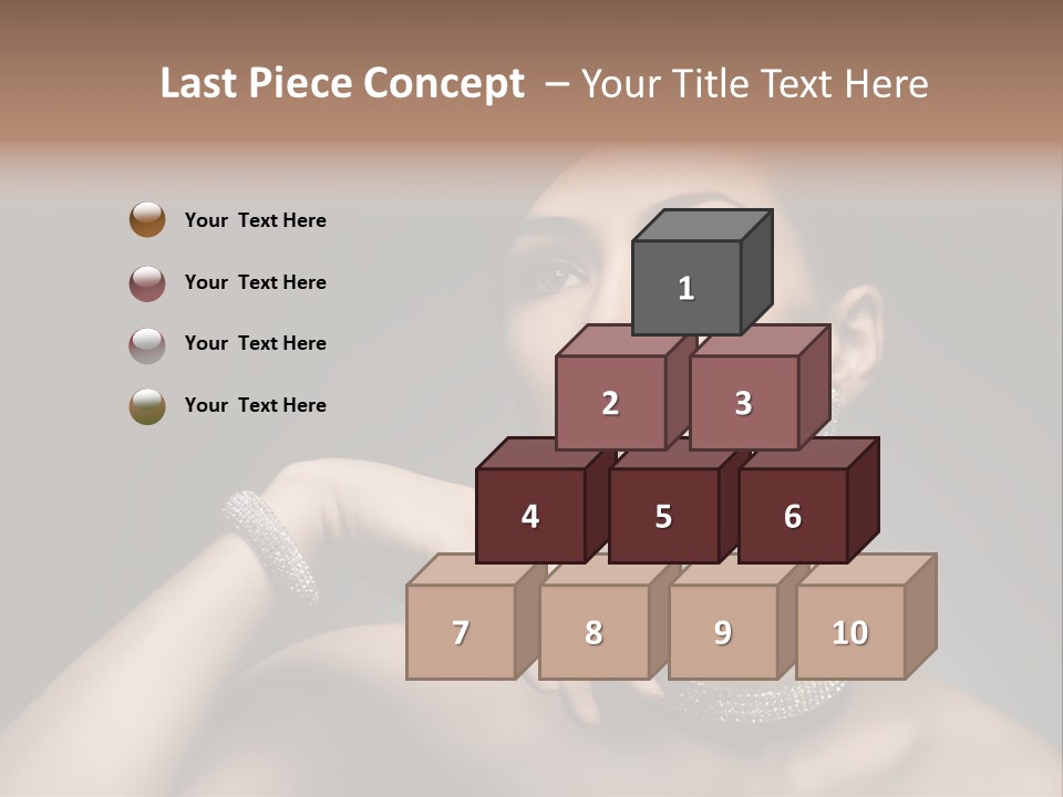 Studio Femininity Portrait PowerPoint Template