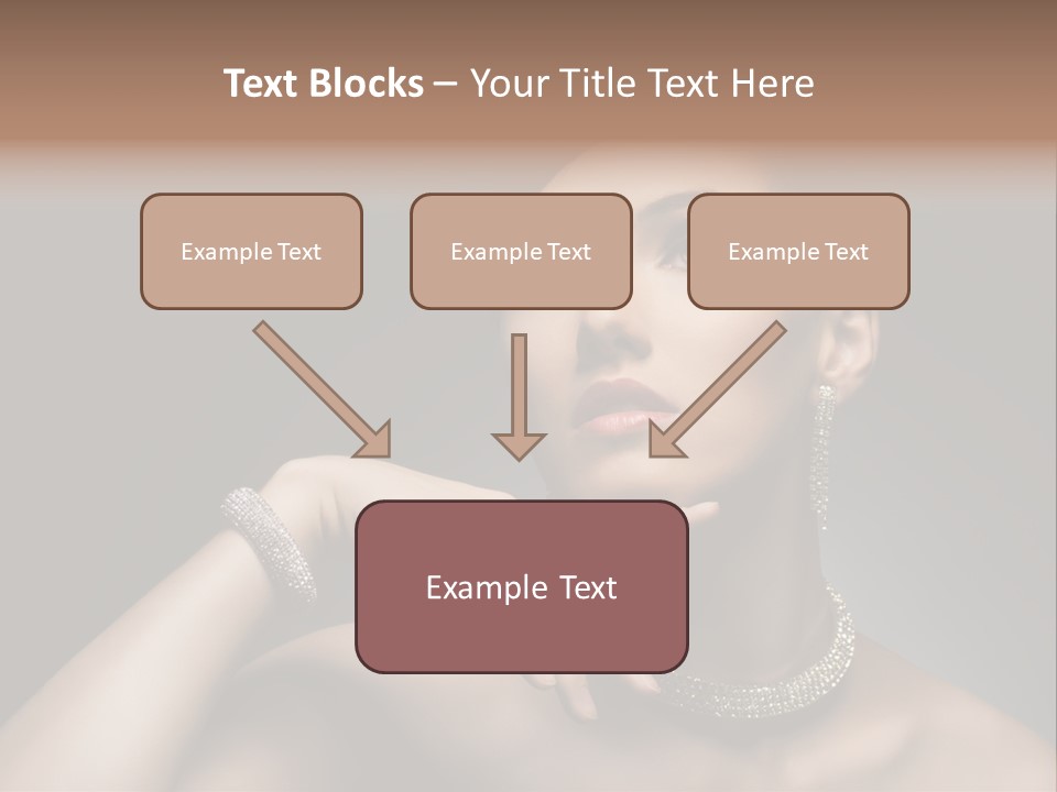 Studio Femininity Portrait PowerPoint Template