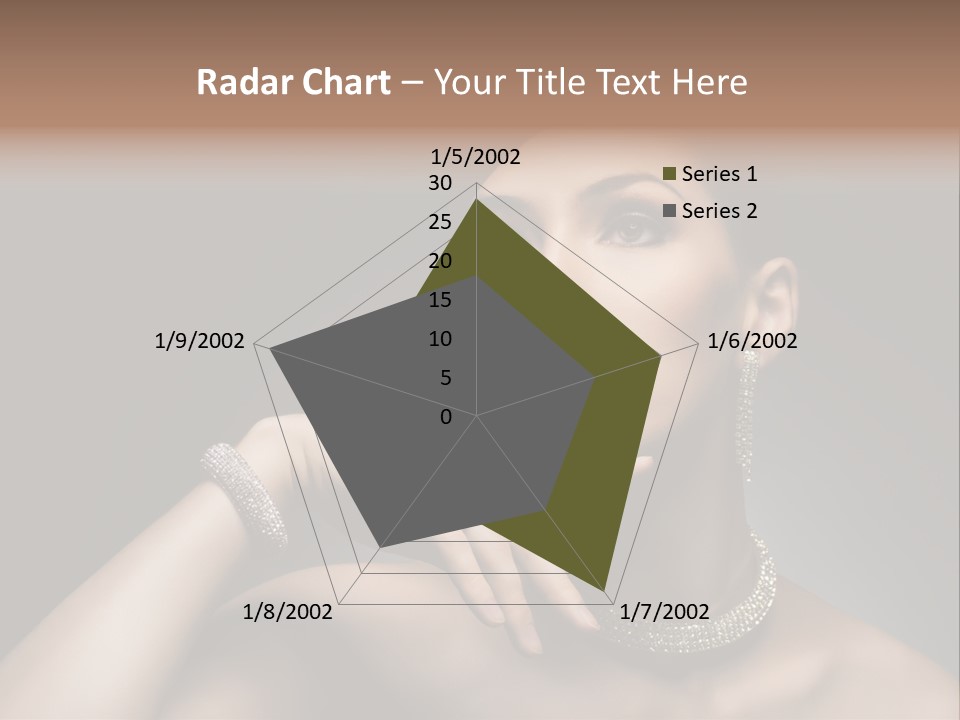 Studio Femininity Portrait PowerPoint Template