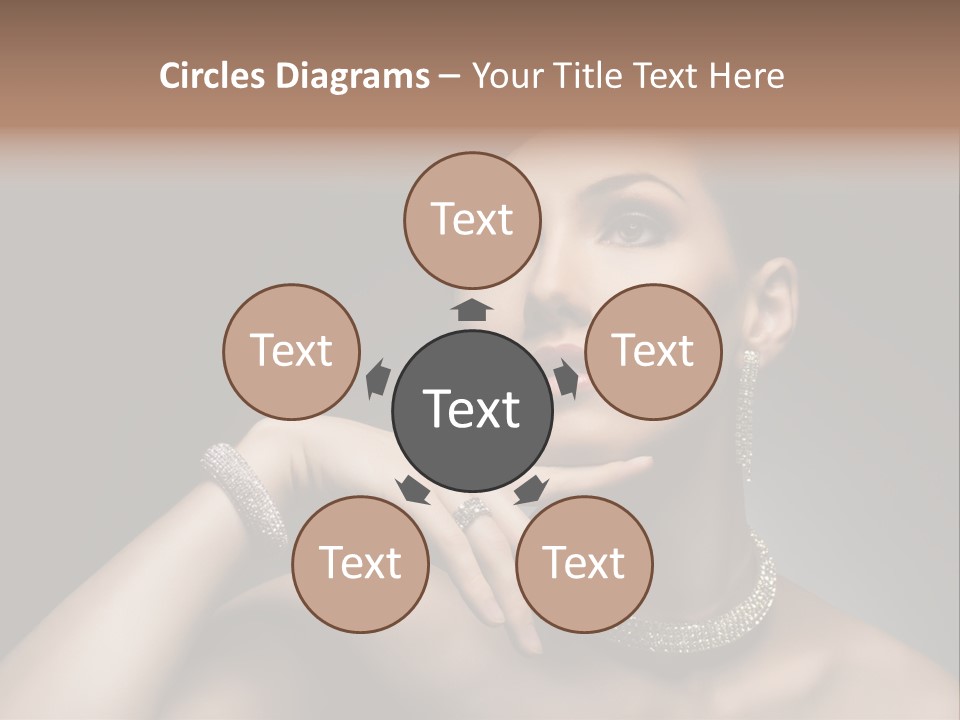 Studio Femininity Portrait PowerPoint Template