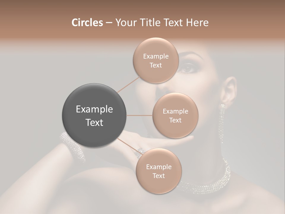 Studio Femininity Portrait PowerPoint Template