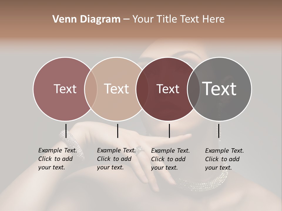 Studio Femininity Portrait PowerPoint Template