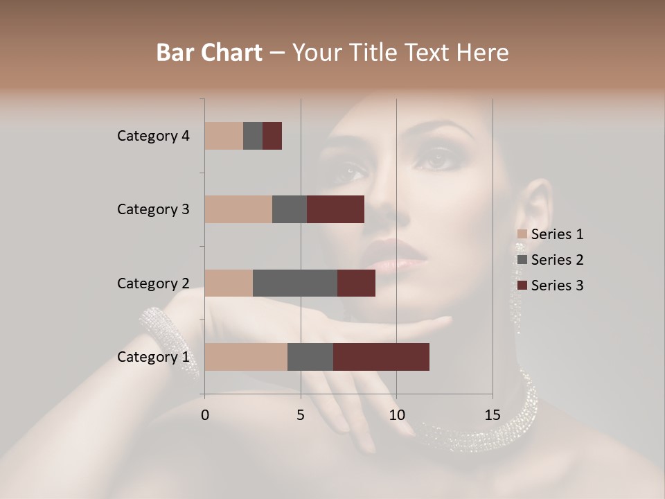 Studio Femininity Portrait PowerPoint Template