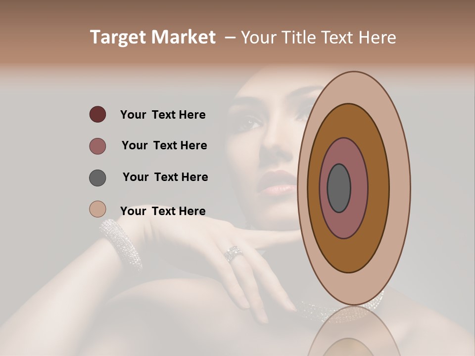 Studio Femininity Portrait PowerPoint Template