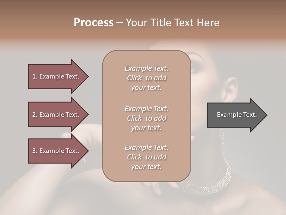 Studio Femininity Portrait PowerPoint Template