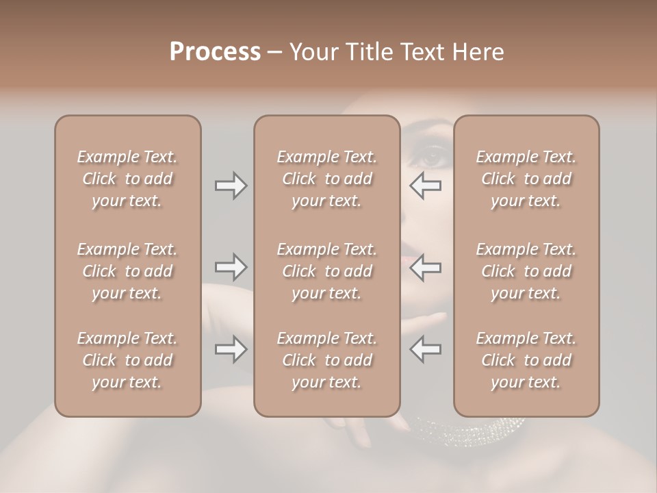 Studio Femininity Portrait PowerPoint Template