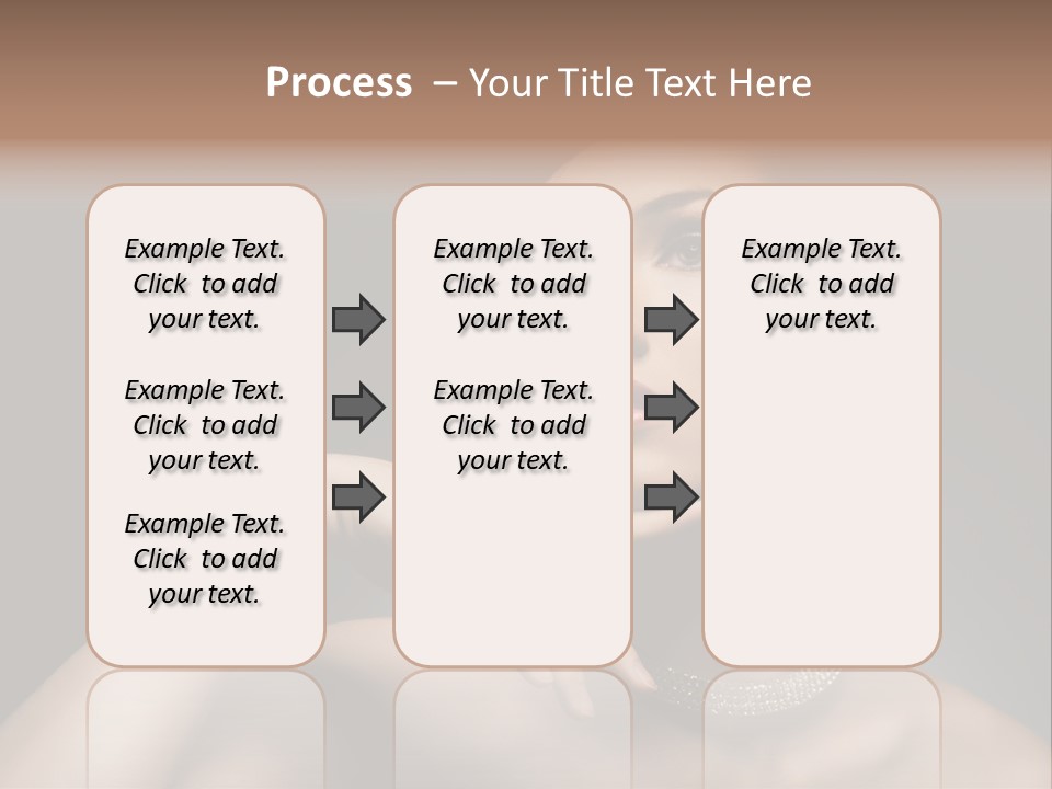 Studio Femininity Portrait PowerPoint Template