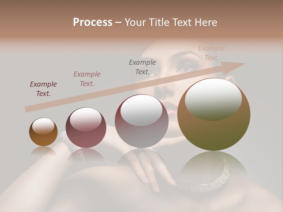 Studio Femininity Portrait PowerPoint Template