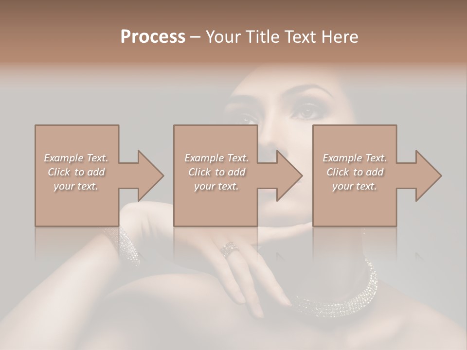 Studio Femininity Portrait PowerPoint Template