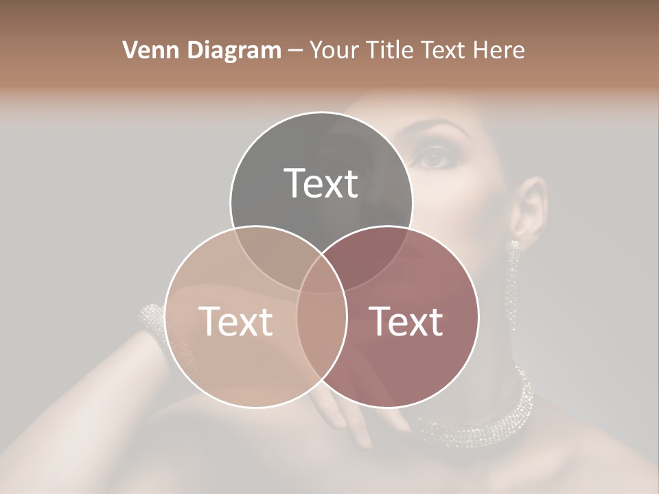 Studio Femininity Portrait PowerPoint Template