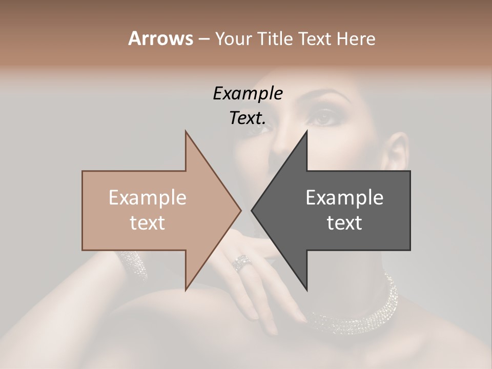 Studio Femininity Portrait PowerPoint Template