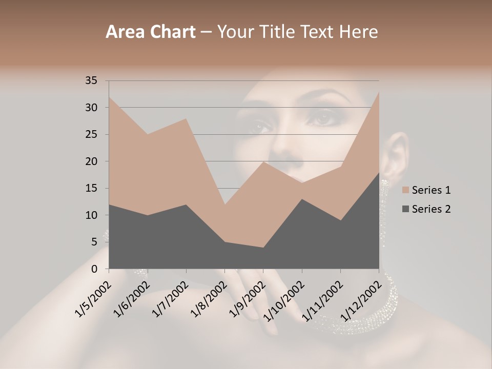 Studio Femininity Portrait PowerPoint Template