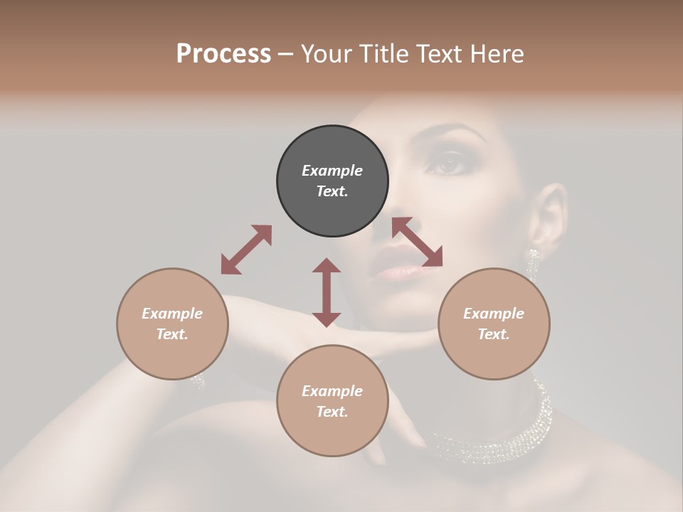 Studio Femininity Portrait PowerPoint Template