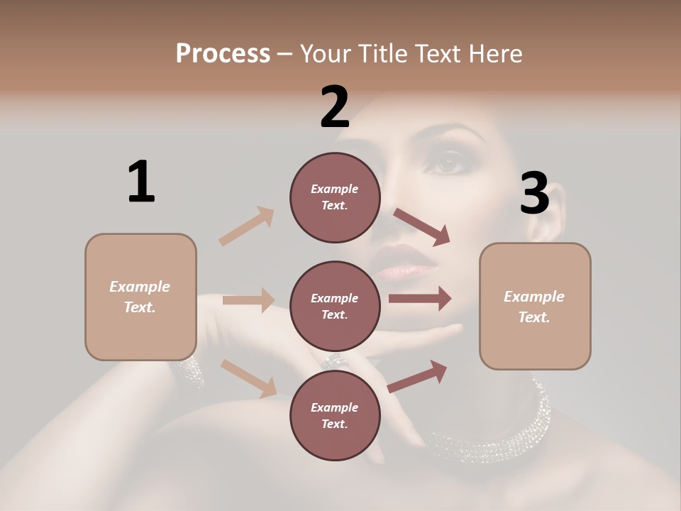 Studio Femininity Portrait PowerPoint Template