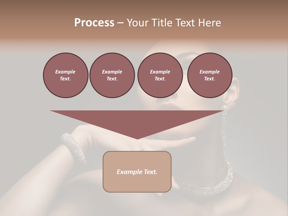 Studio Femininity Portrait PowerPoint Template