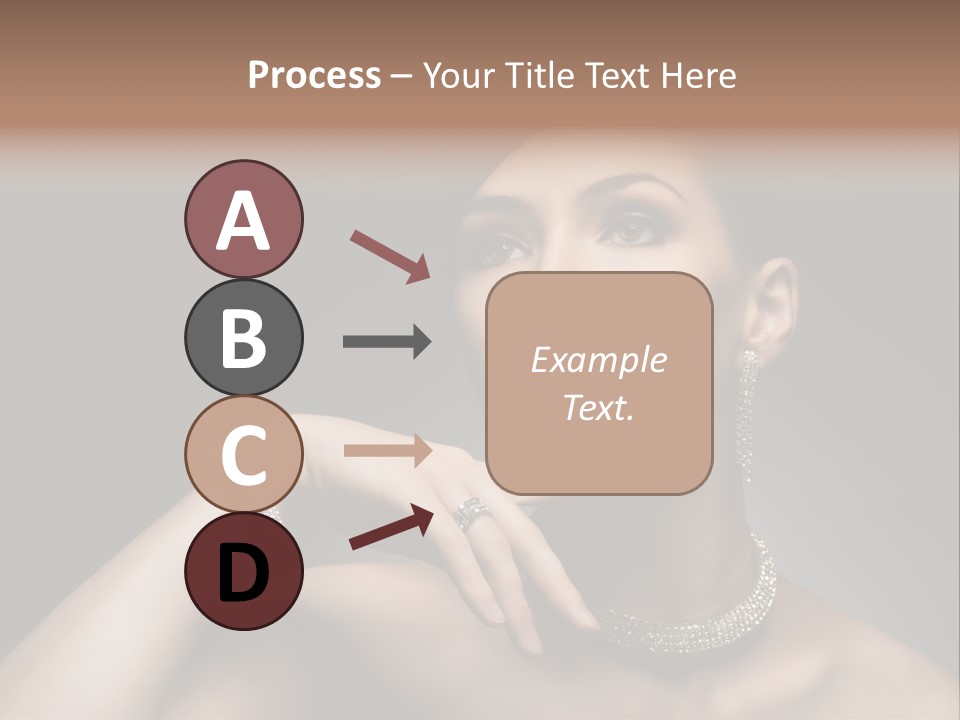 Studio Femininity Portrait PowerPoint Template