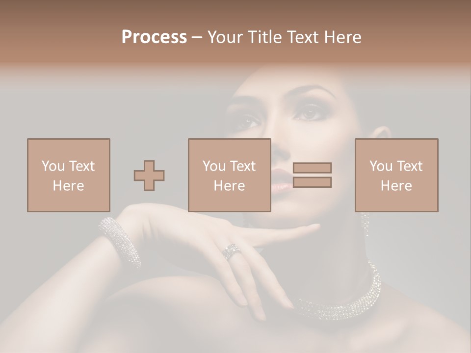 Studio Femininity Portrait PowerPoint Template