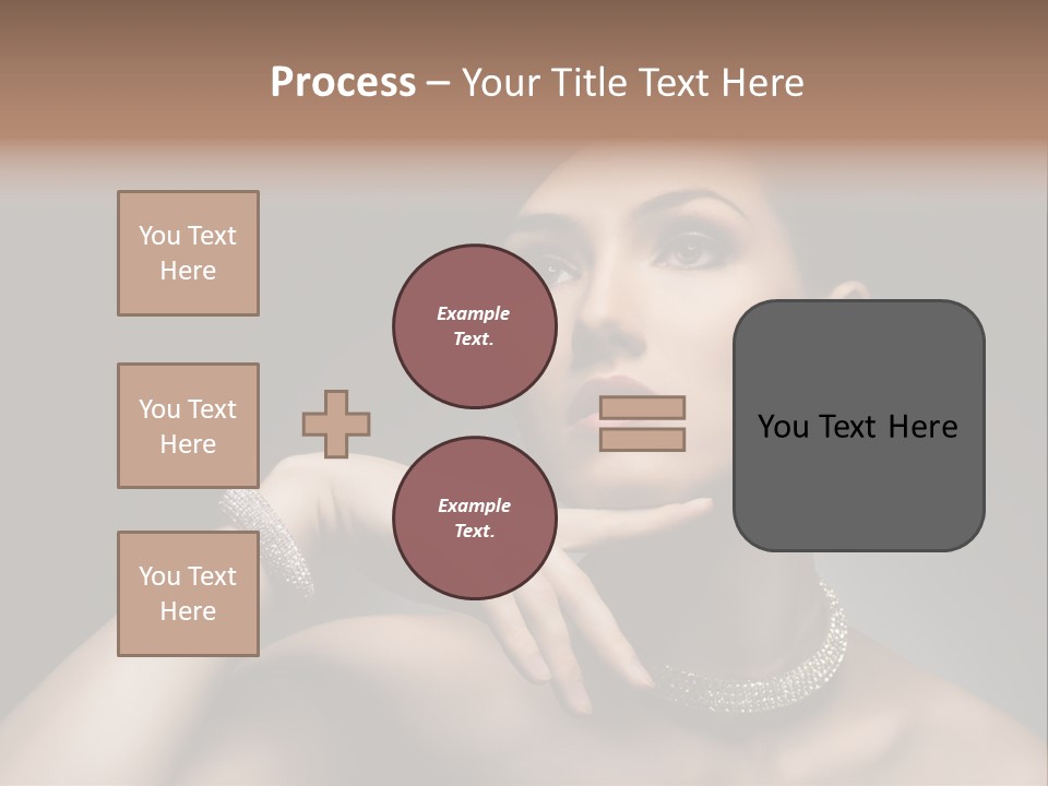 Studio Femininity Portrait PowerPoint Template