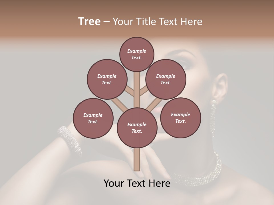 Studio Femininity Portrait PowerPoint Template