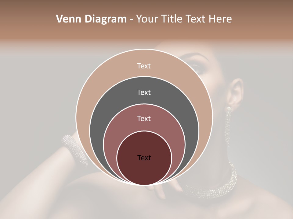 Studio Femininity Portrait PowerPoint Template