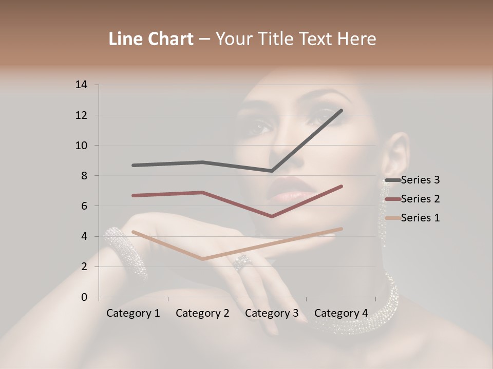 Studio Femininity Portrait PowerPoint Template