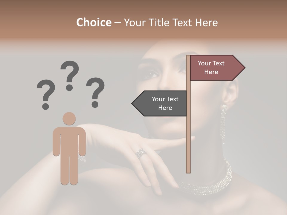 Studio Femininity Portrait PowerPoint Template