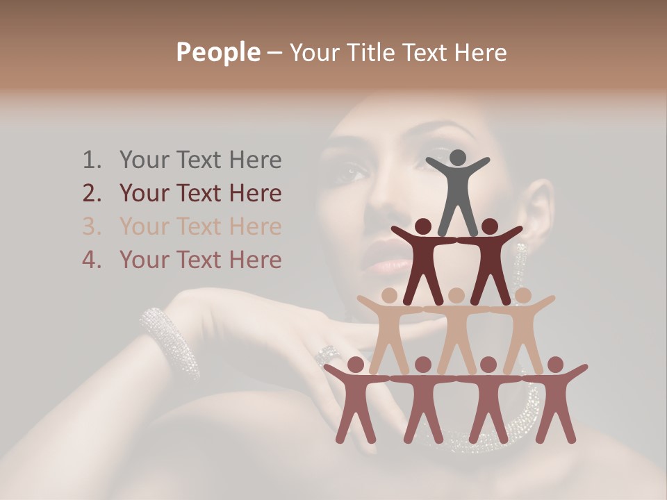 Studio Femininity Portrait PowerPoint Template