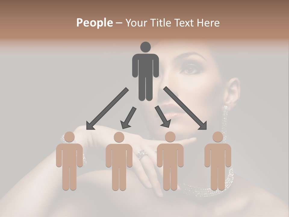 Studio Femininity Portrait PowerPoint Template