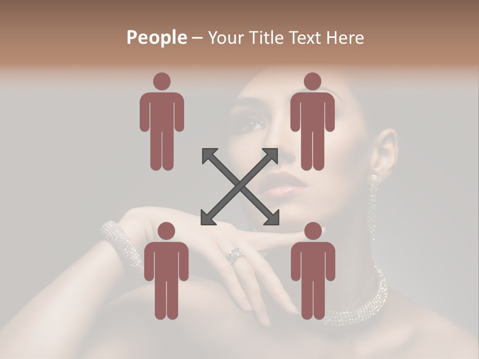 Studio Femininity Portrait PowerPoint Template