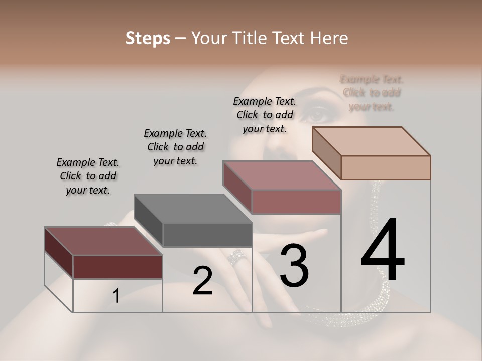 Studio Femininity Portrait PowerPoint Template