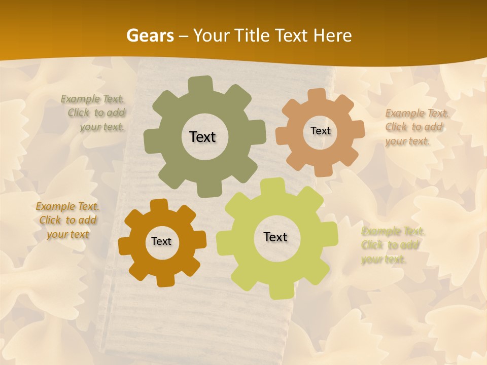 Wooden Full Pasta PowerPoint Template