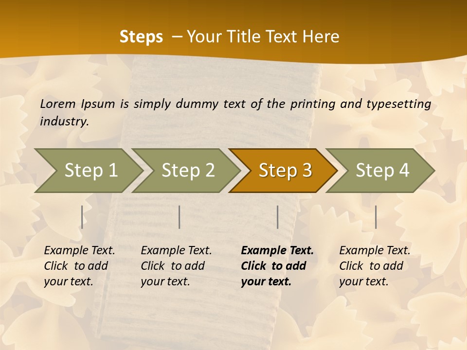 Wooden Full Pasta PowerPoint Template