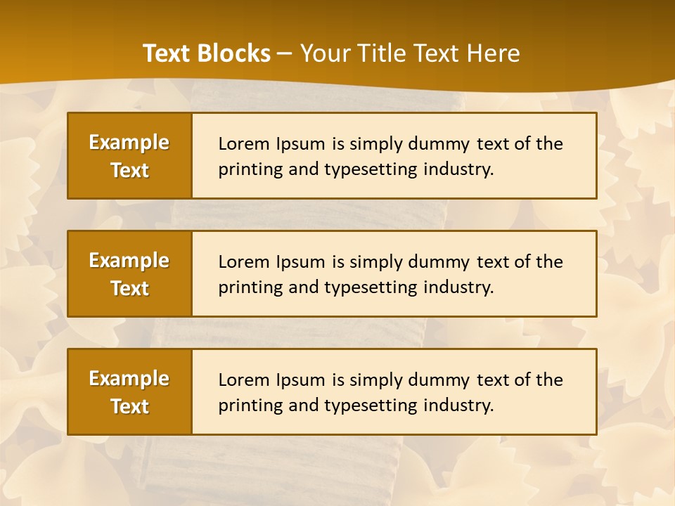 Wooden Full Pasta PowerPoint Template