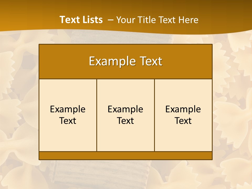 Wooden Full Pasta PowerPoint Template