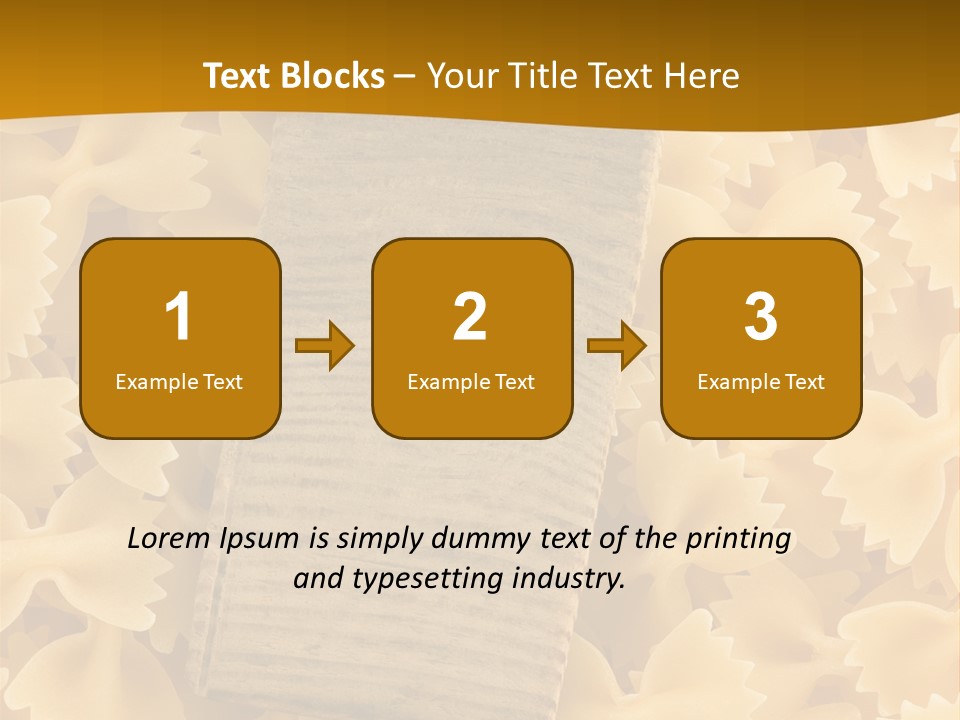 Wooden Full Pasta PowerPoint Template