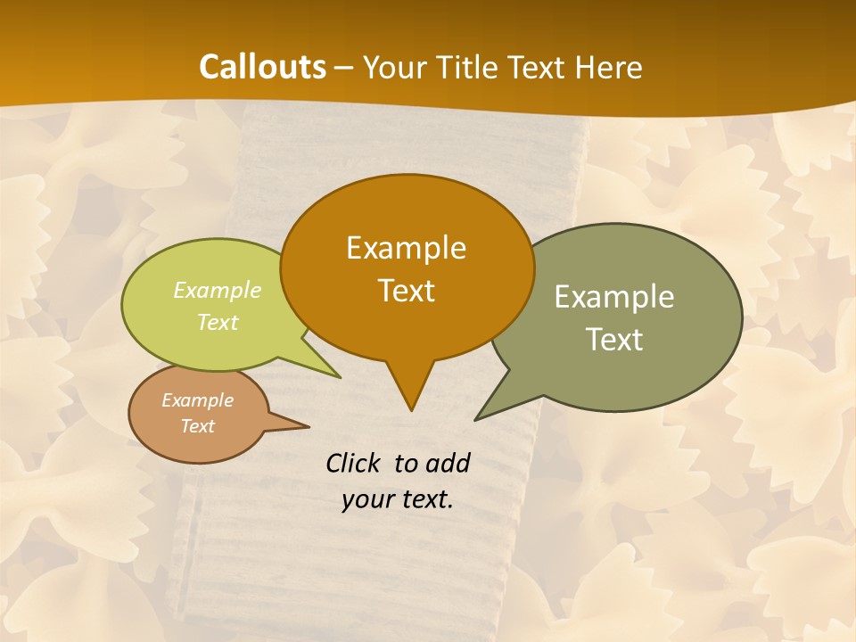 Wooden Full Pasta PowerPoint Template