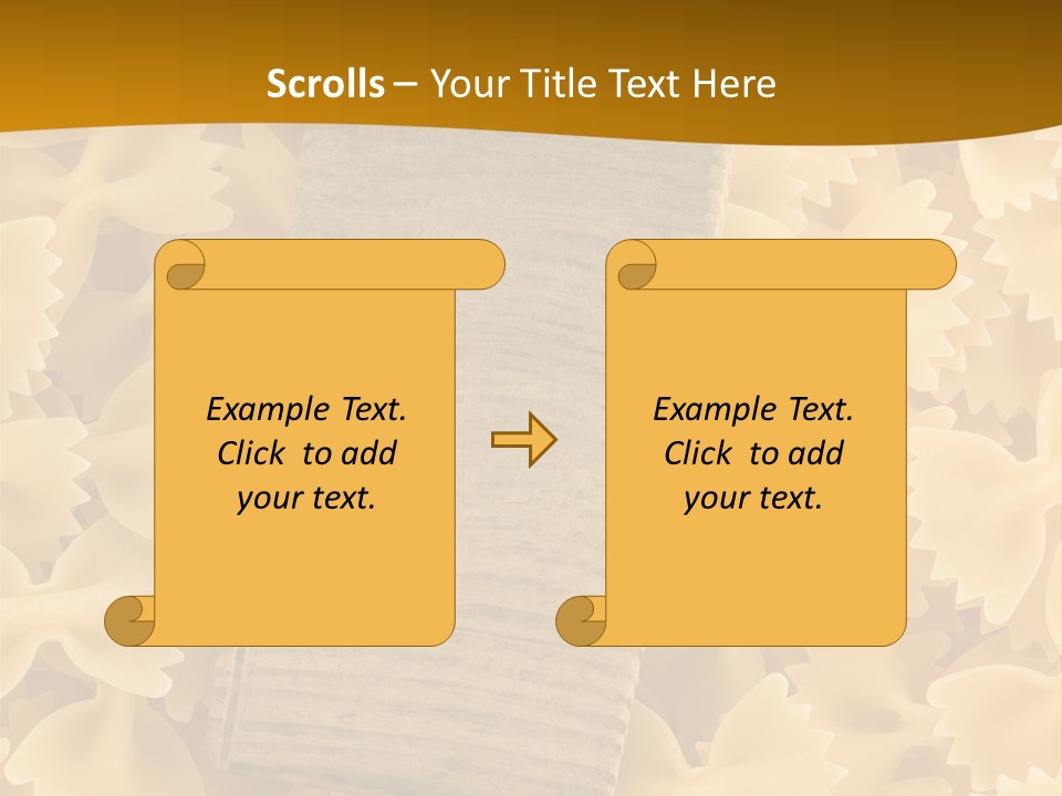 Wooden Full Pasta PowerPoint Template