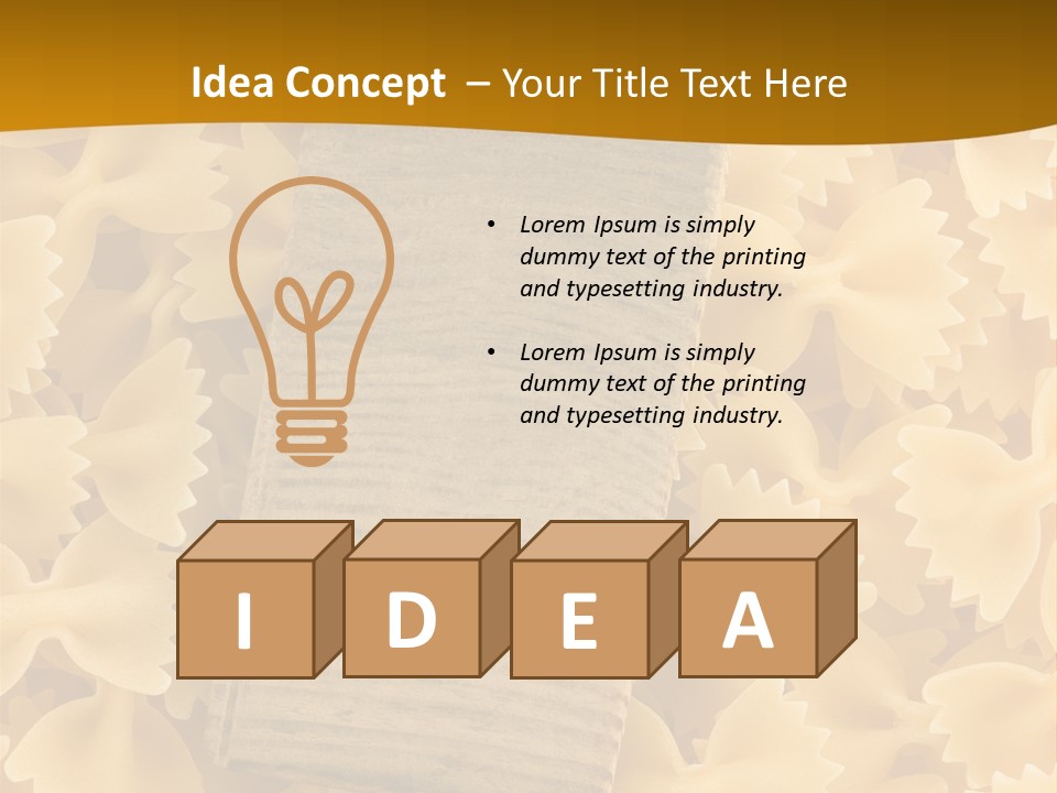 Wooden Full Pasta PowerPoint Template