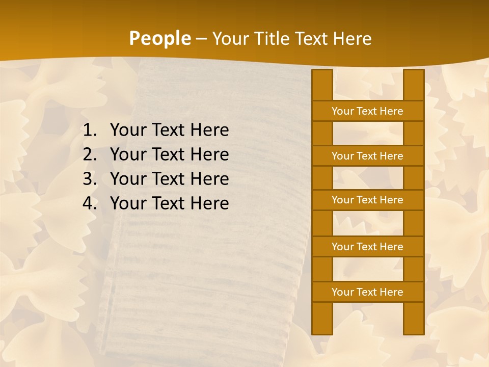 Wooden Full Pasta PowerPoint Template