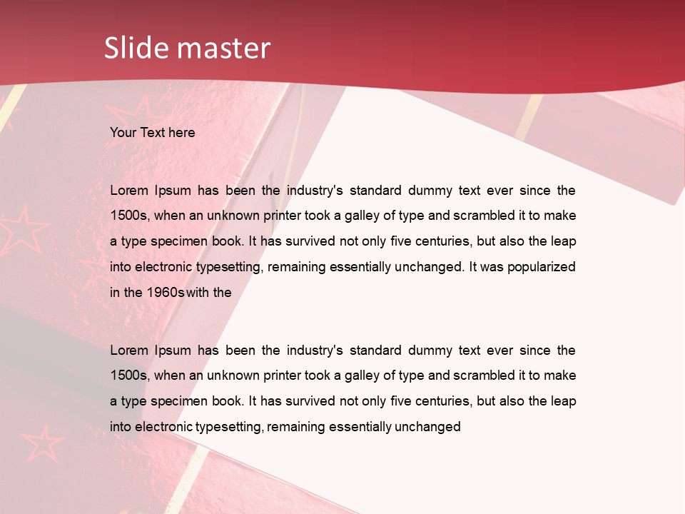 Red Celebration Life PowerPoint Template