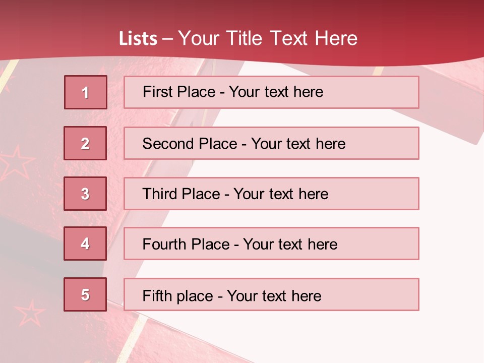 Red Celebration Life PowerPoint Template