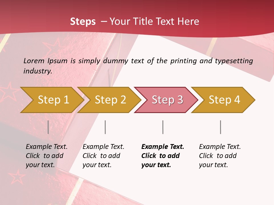 Red Celebration Life PowerPoint Template