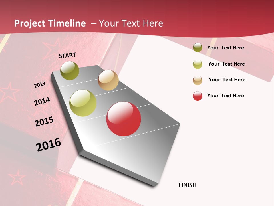 Red Celebration Life PowerPoint Template