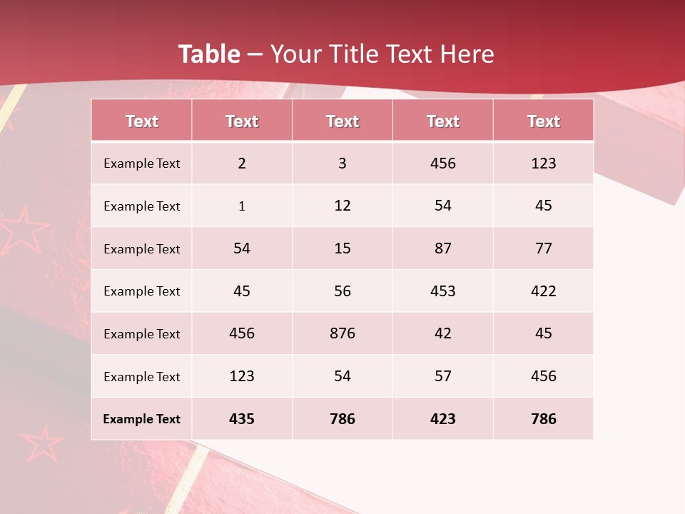 Red Celebration Life PowerPoint Template