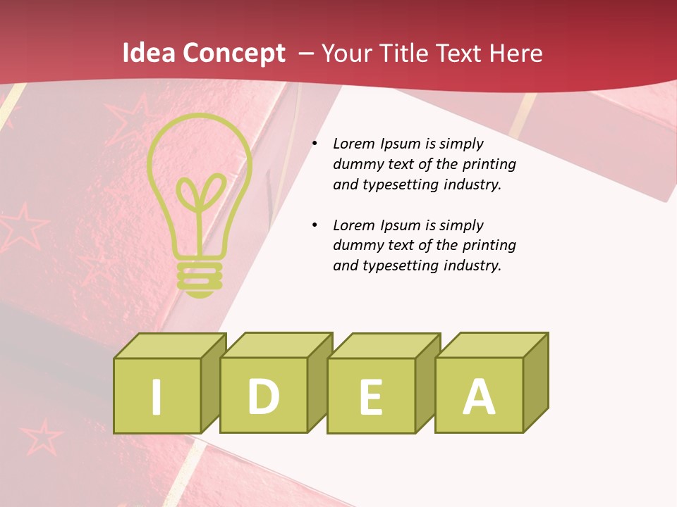 Red Celebration Life PowerPoint Template