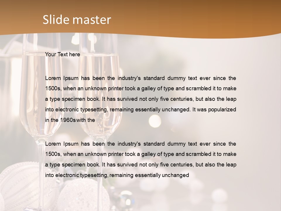 Tree Glass Symbol PowerPoint Template