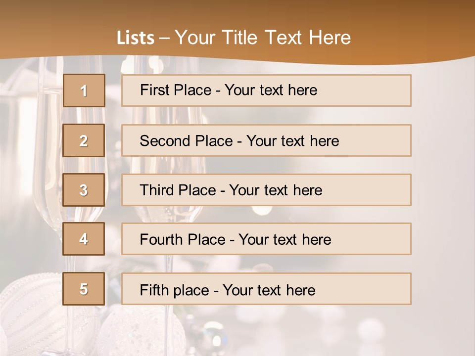 Tree Glass Symbol PowerPoint Template
